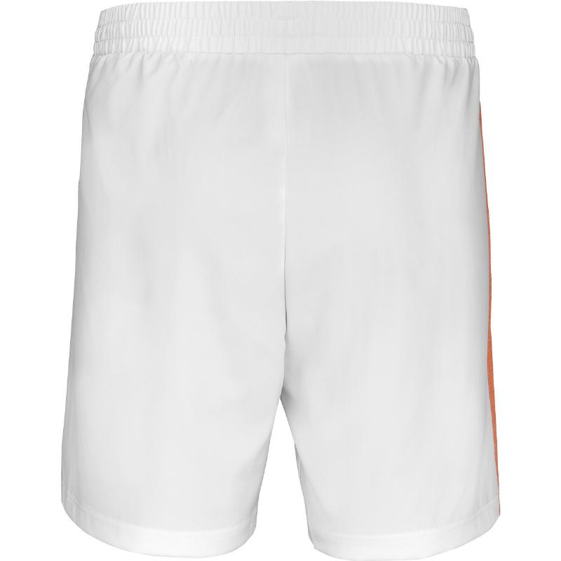 Short Babolat Play Blanco Naranja