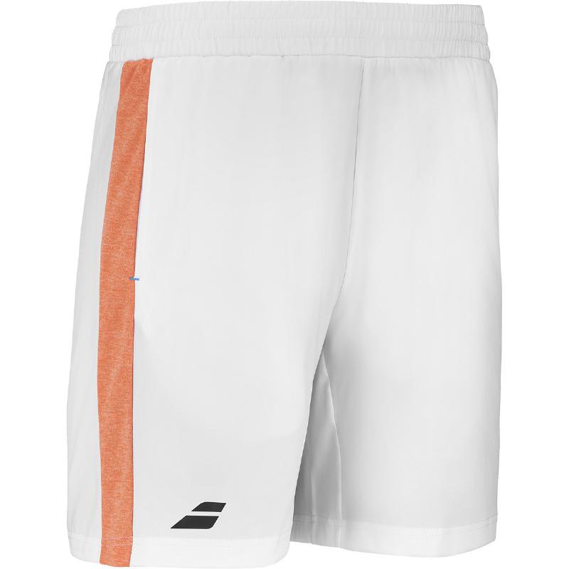Short Babolat Play Blanco Naranja
