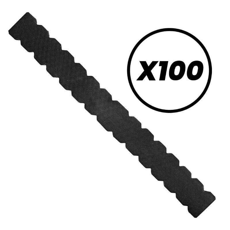 Protector Elite Dentado Rugoso Negro x100