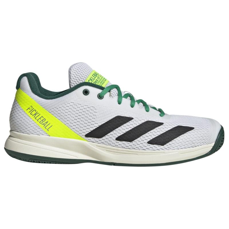 Zapatillas Adidas Pickleball Courtflash Blanco Negro Verde