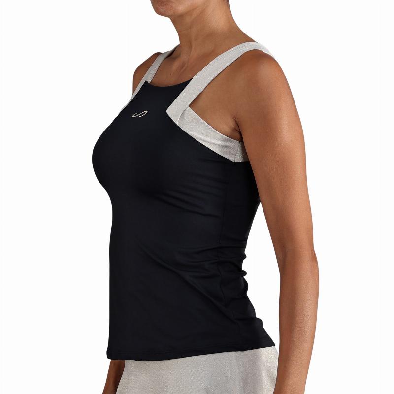Camiseta Endless Breeze Negro Dorado