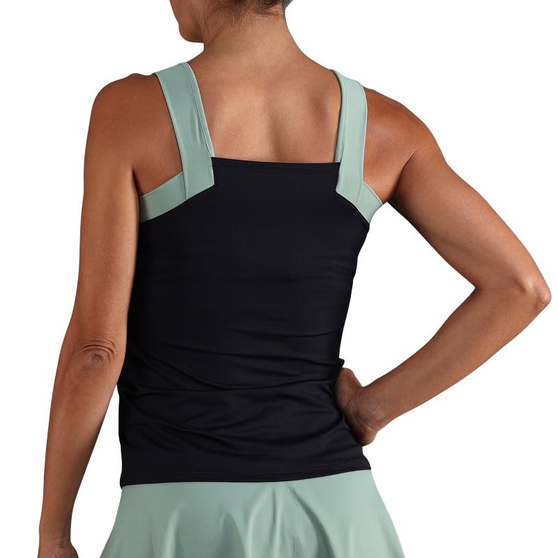 Camiseta Endless Breeze Negro Verde Forest