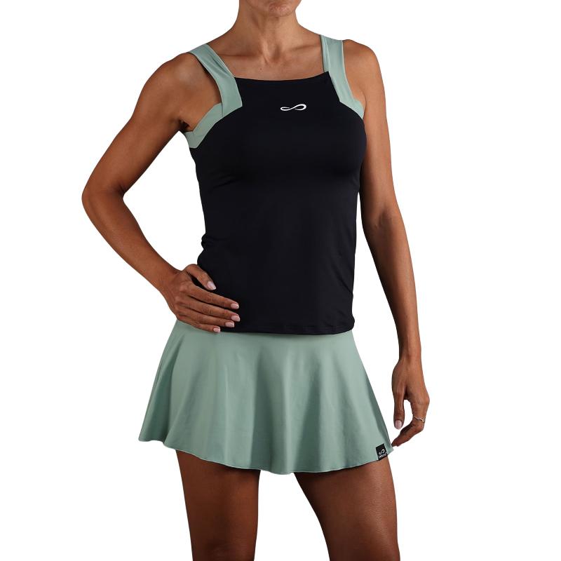 Camiseta Endless Breeze Negro Verde Forest