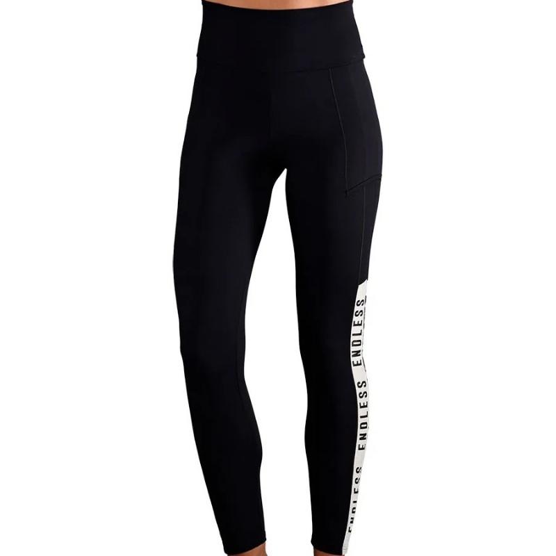 Mallas Endless Syncro Negro Dorado