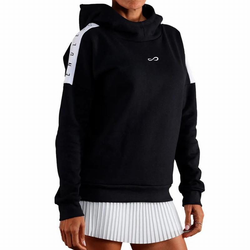 Sudadera Endless Hollow II Negro Blanco