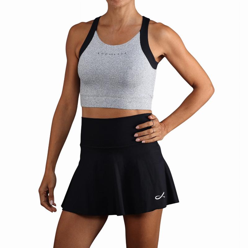 Top Endless Crop Gris Chine