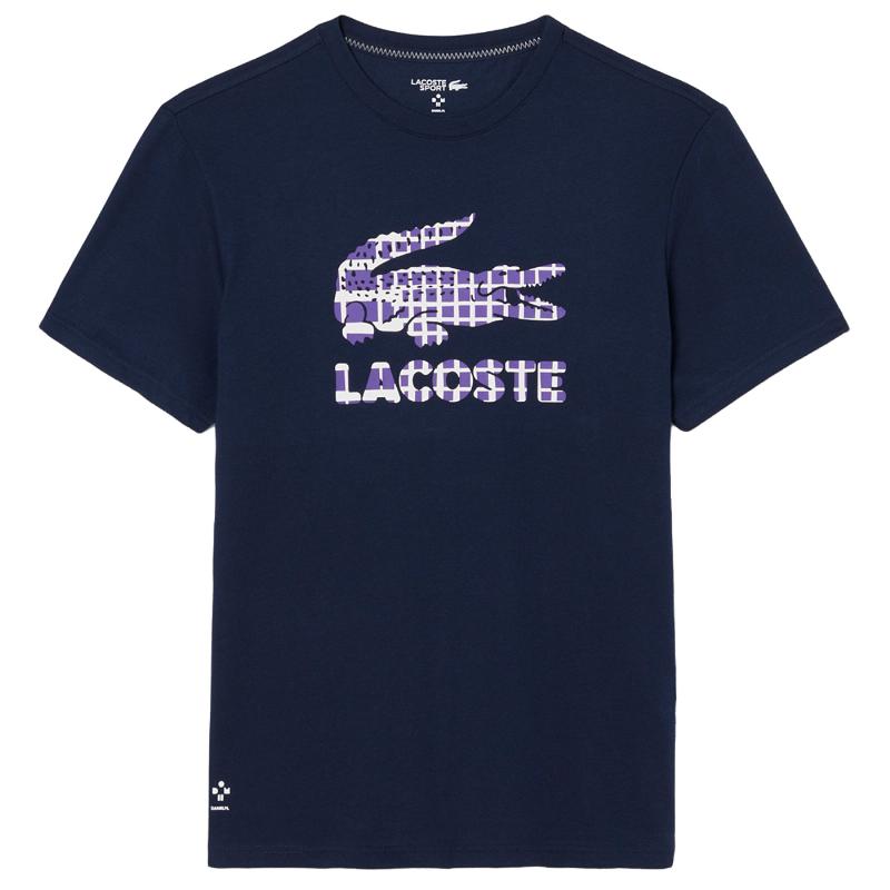 Camiseta Lacoste Daniil Medvedev Tenis Azul Marino