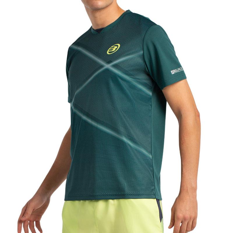 Camiseta Bullpadel Ladra Verde Oscuro