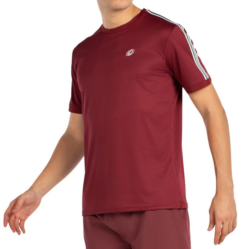 Camiseta Bullpadel Alder Vino Burdeos