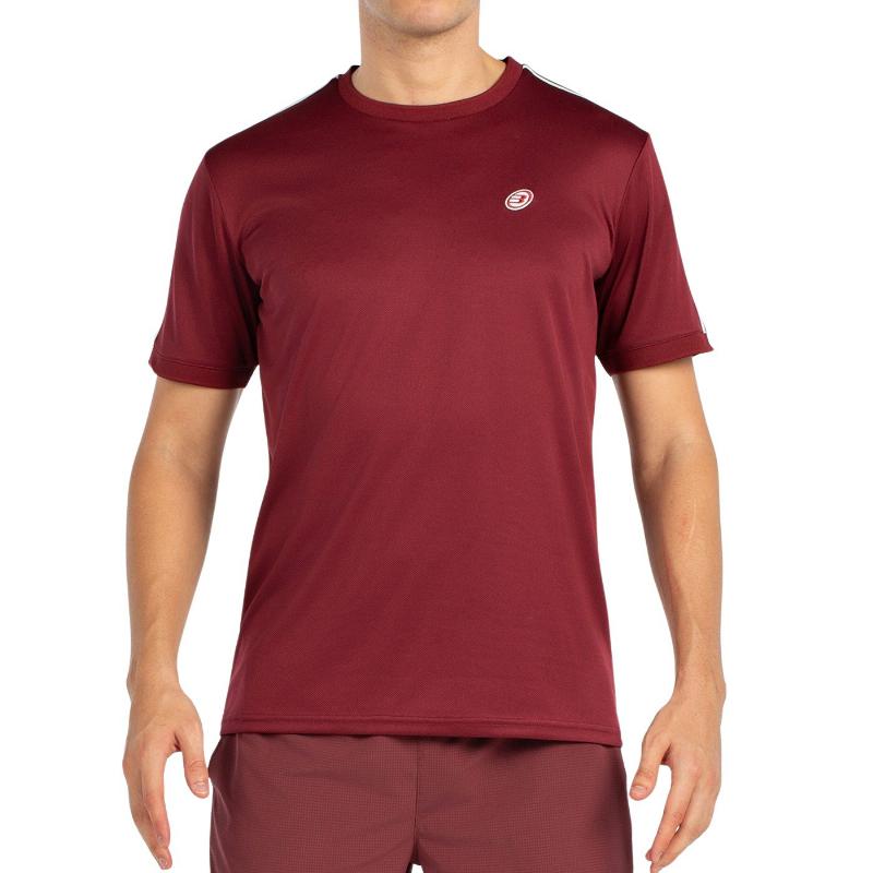 Camiseta Bullpadel Alder Vino Burdeos