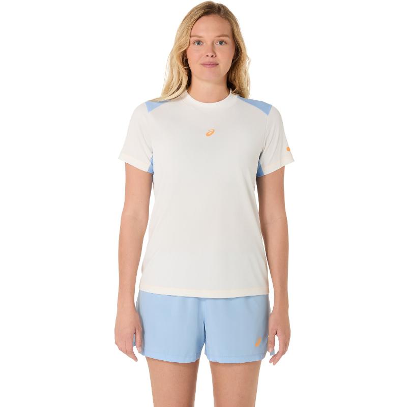 Camiseta Asics Padel Court Crema Mujer