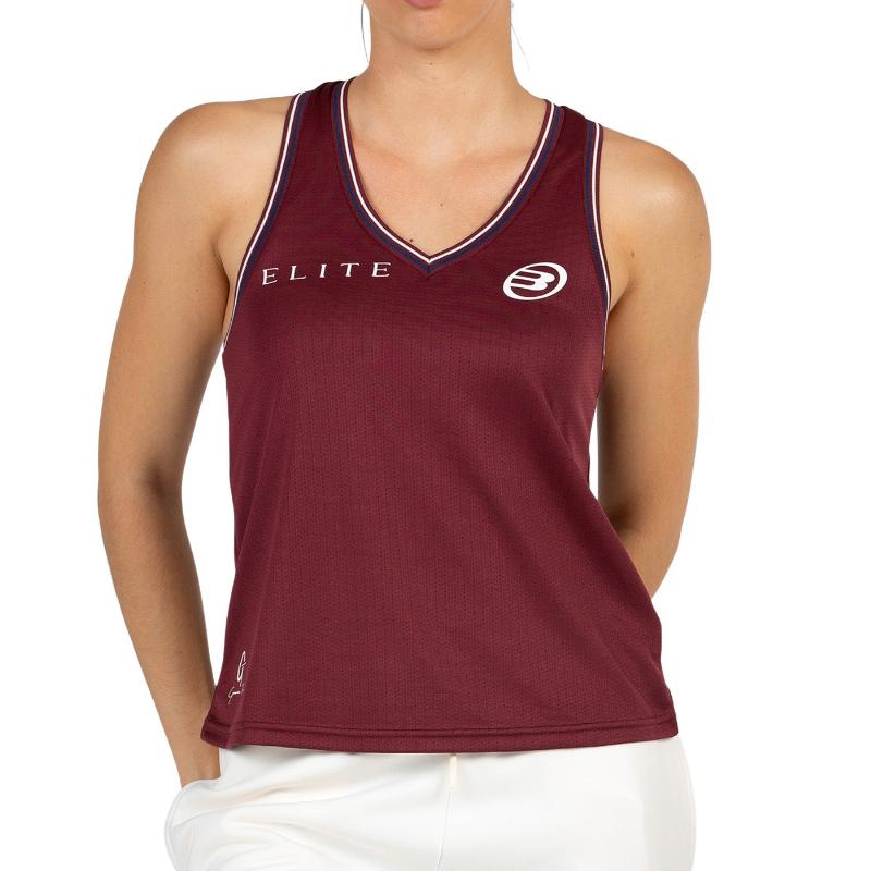Camiseta Bullpadel Gemma Triay 25I Vino Burdeos