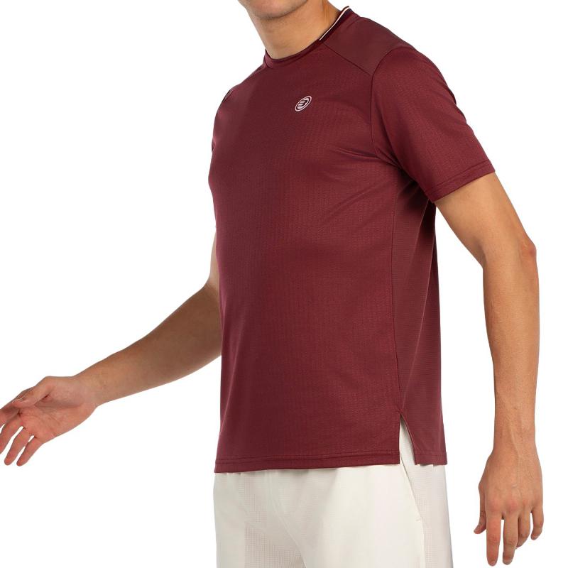 Camiseta Bullpadel Acrux Vino Burdeos