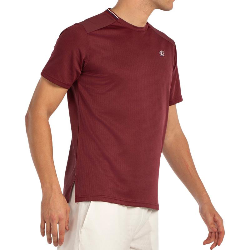 Camiseta Bullpadel Acrux Vino Burdeos