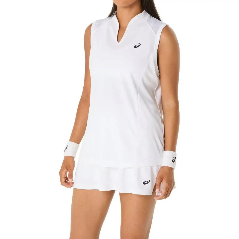 Camiseta Asics Court Blanco Mujer