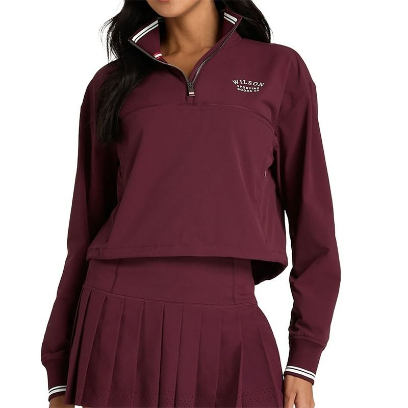 Sudadera Wilson Davenport Woven Granate Royal Mujer
