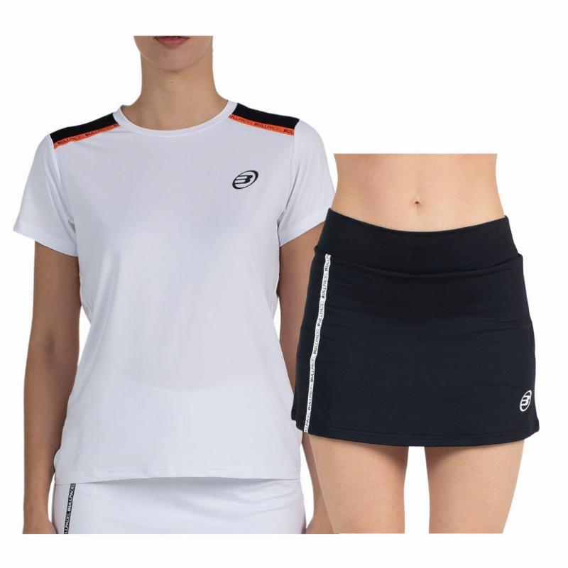 Conjunto Bullpadel Adventure W Performance Blanco Negro