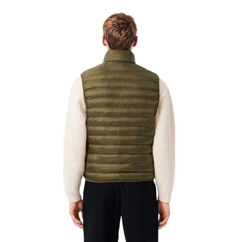 Chaleco Lacoste Puffer Verde Kaki