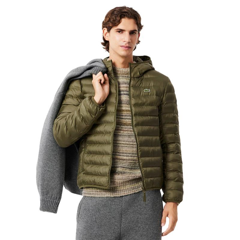 Chaqueta Lacoste Puffer Verde Kaki
