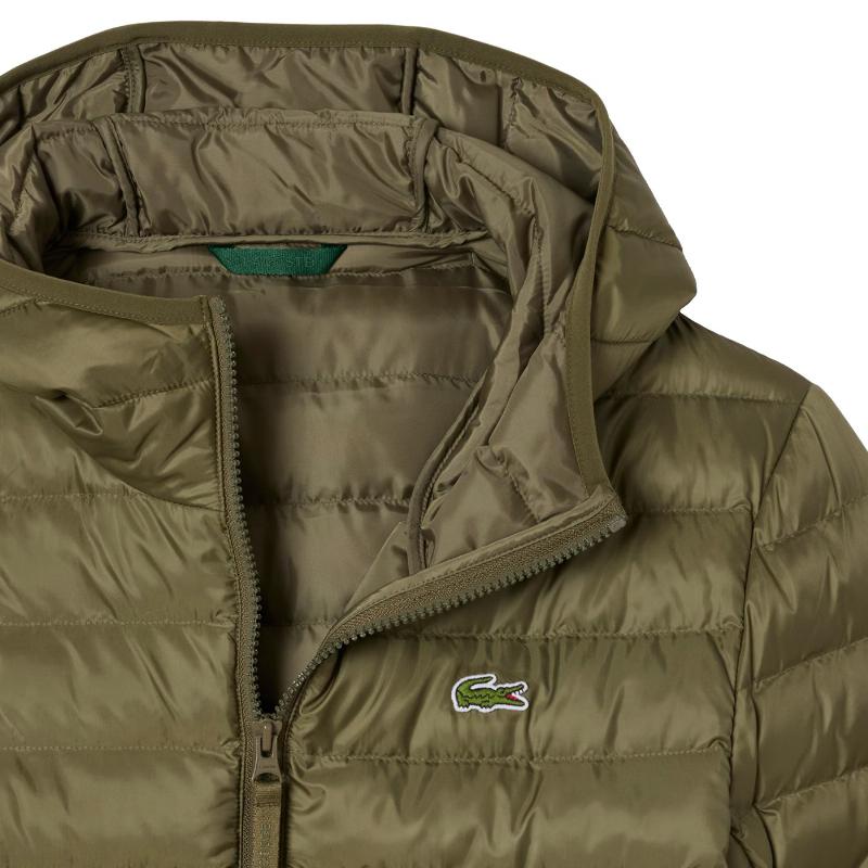Chaqueta Lacoste Puffer Verde Kaki
