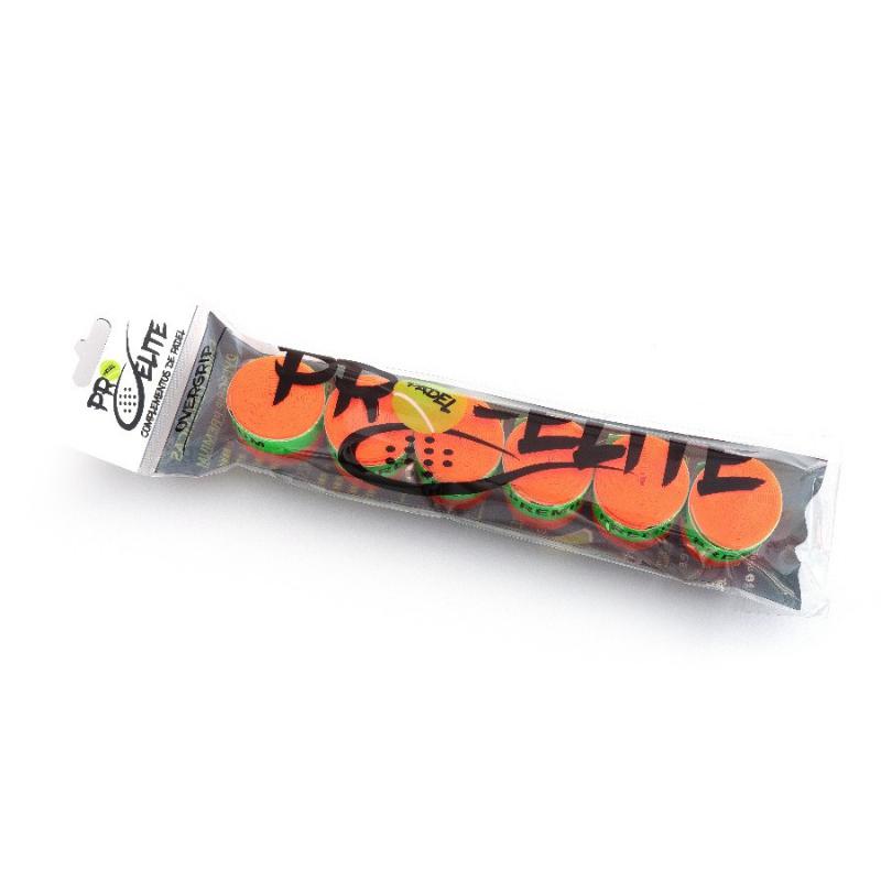 Overgrips Pro Elite Premium Liso Naranja 6 Unidades