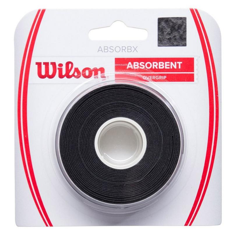 Overgrips Wilson AbsorbX Negro 3 Unidades
