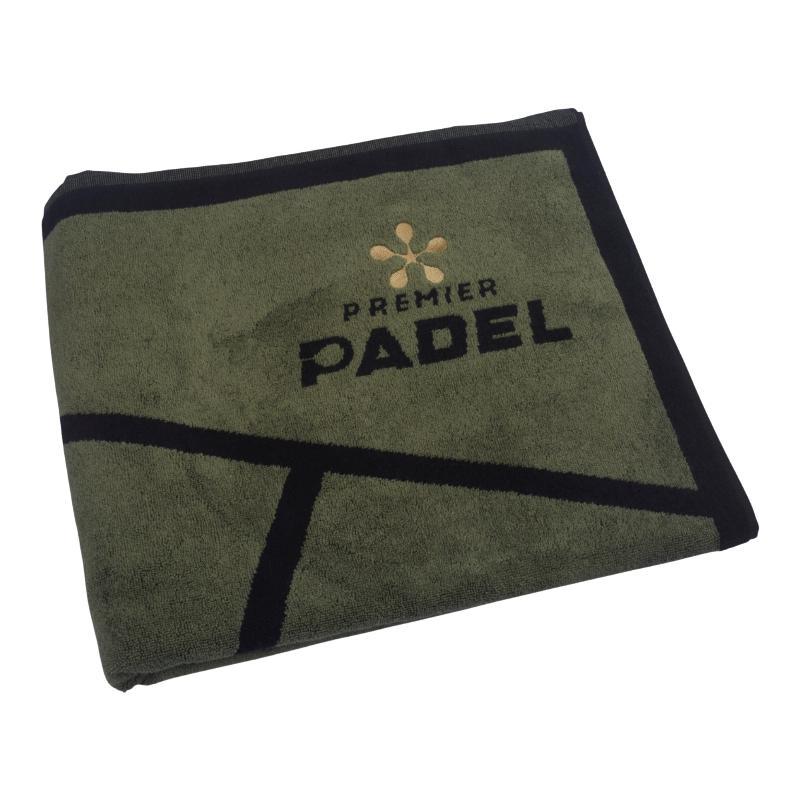 Toalla Bullpadel Premier Padel 150x90 Kaki Negro