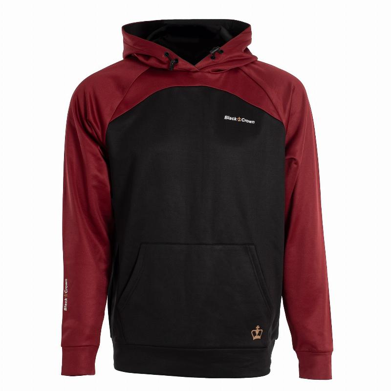 Sudadera Black Crown Veracruz Burdeos Negro