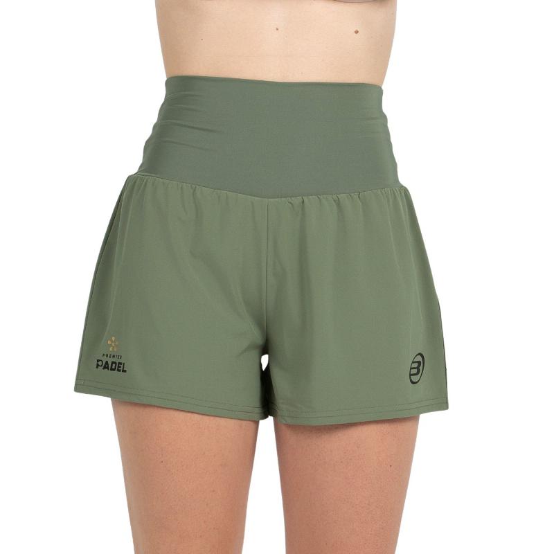 Short Bullpadel Premier Padel Pitan Kaki Mujer