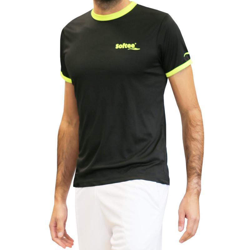 Camiseta Softee Galaxy Negro Amarillo Fluor Junior