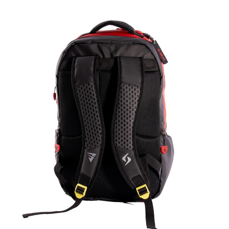 Mochila Siux Stupa Electra Negro Rojo