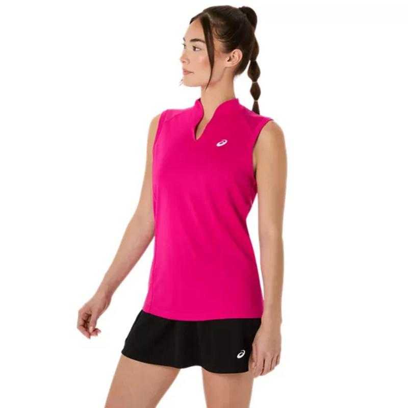 Camiseta Asics Court Rosa Mujer