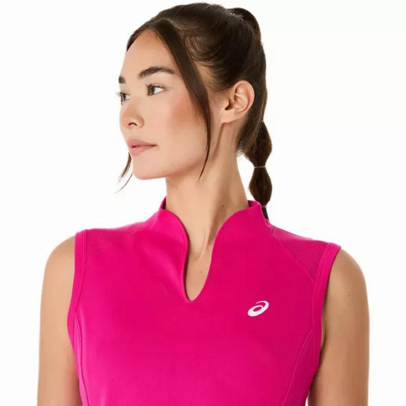 Camiseta Asics Court Rosa Mujer