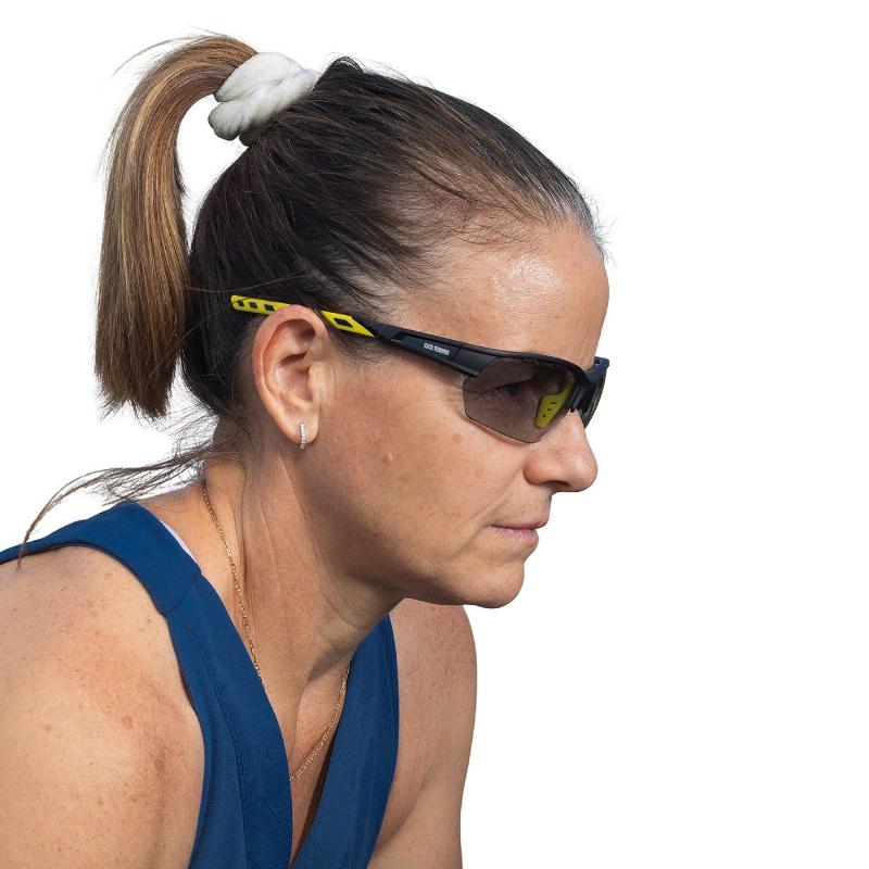 Gafas Addictive Cata Tenorio Javea C9 Negro Amarillo