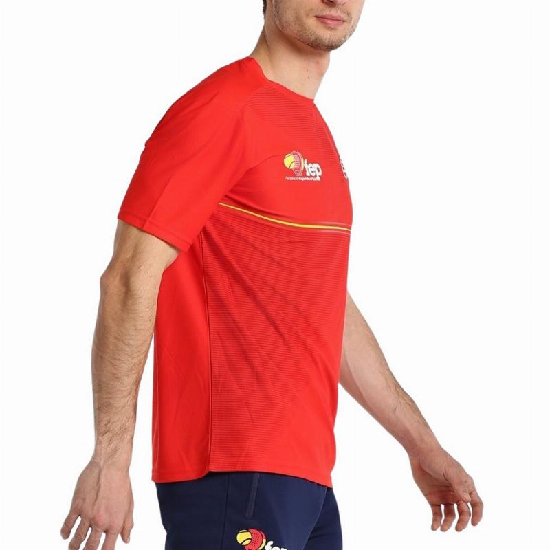 Camiseta Bullpadel FEP Fang Rojo