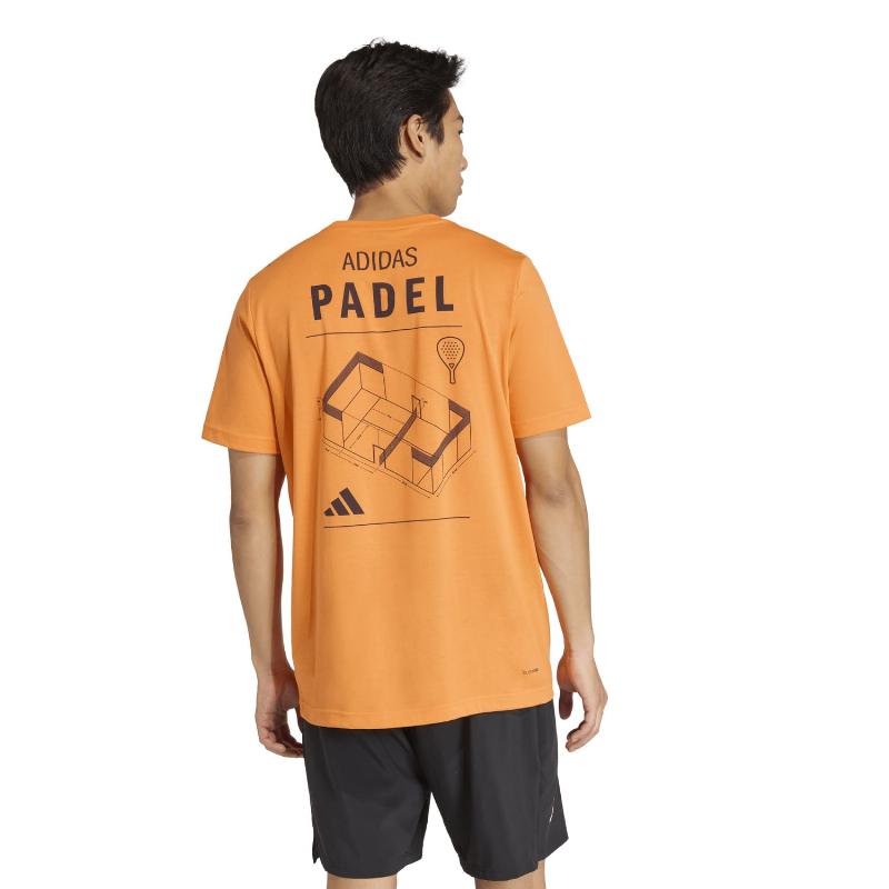 Camiseta Adidas Padel Graphic Naranja