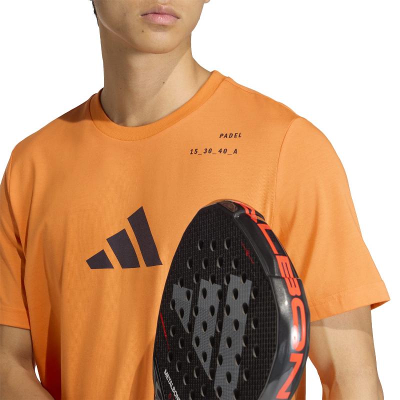 Camiseta Adidas Padel Graphic Naranja
