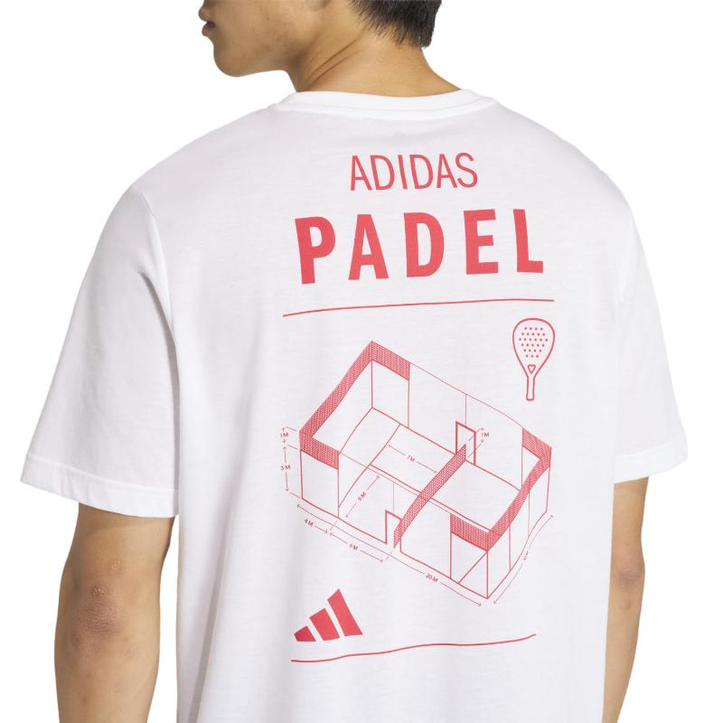 Camiseta Adidas Padel Graphic Blanco