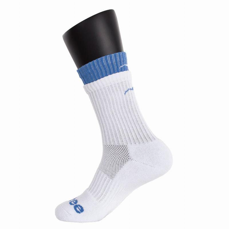Calcetines Softee Doble Blanco Marino 1 Par