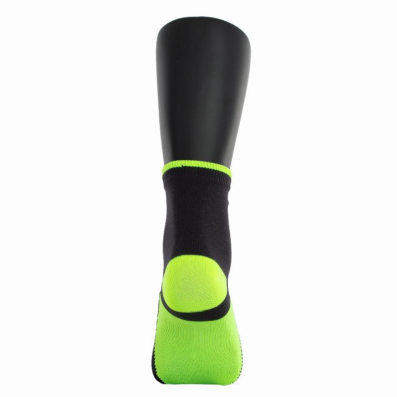 Calcetines Softee Media CaÃ±a Negro Amarillo Fluor 1 Par