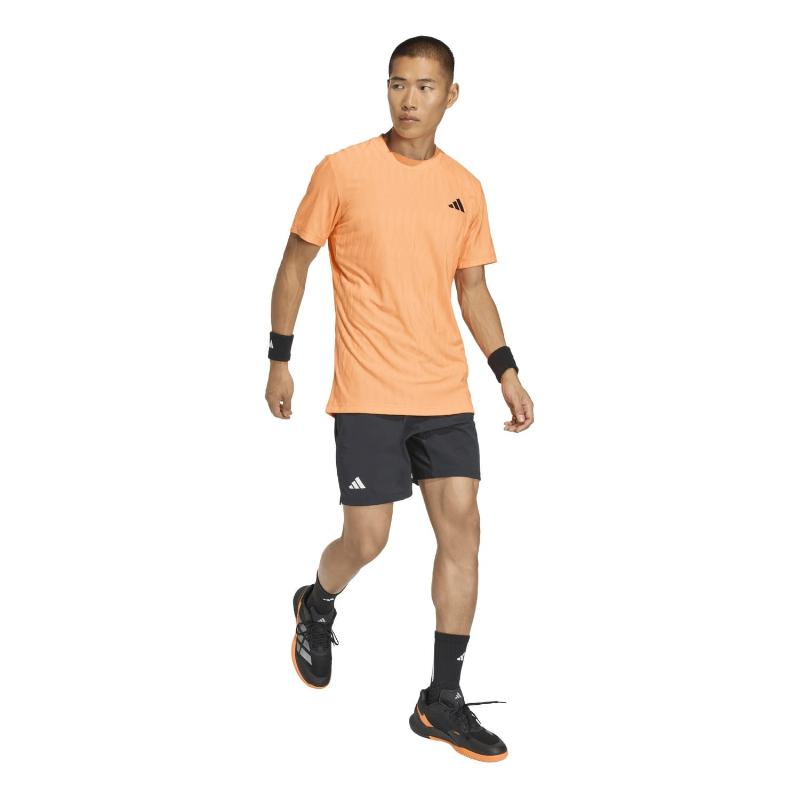 Camiseta Adidas Freelift Naranja Negro