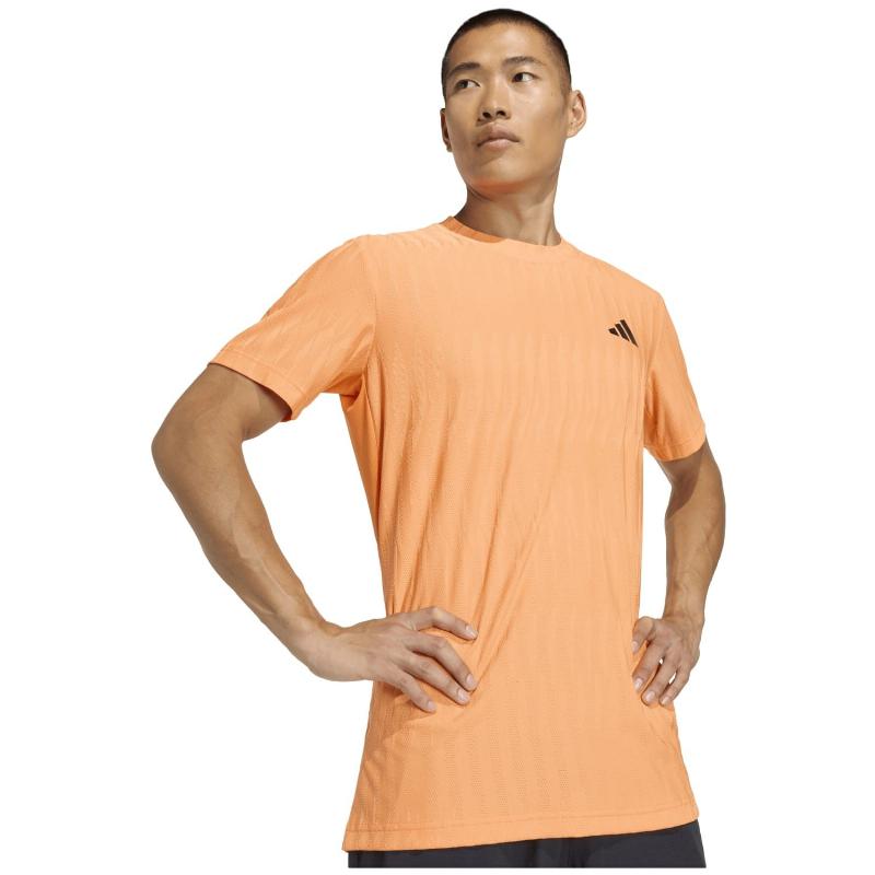 Camiseta Adidas Freelift Naranja Negro