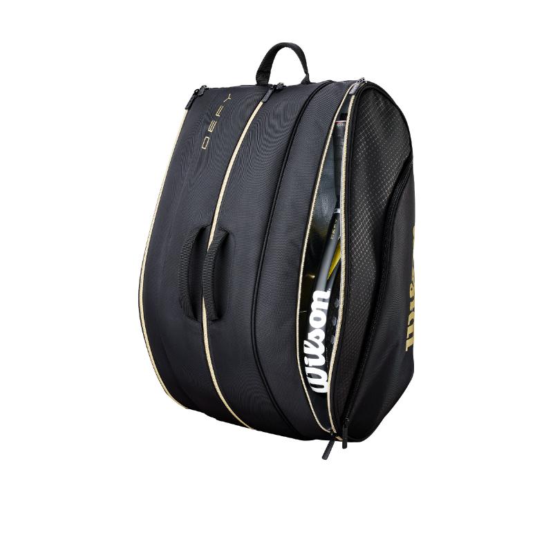 Paletero Wilson Defy V1 Negro Dorado