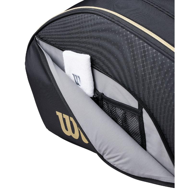 Paletero Wilson Defy V1 Negro Dorado