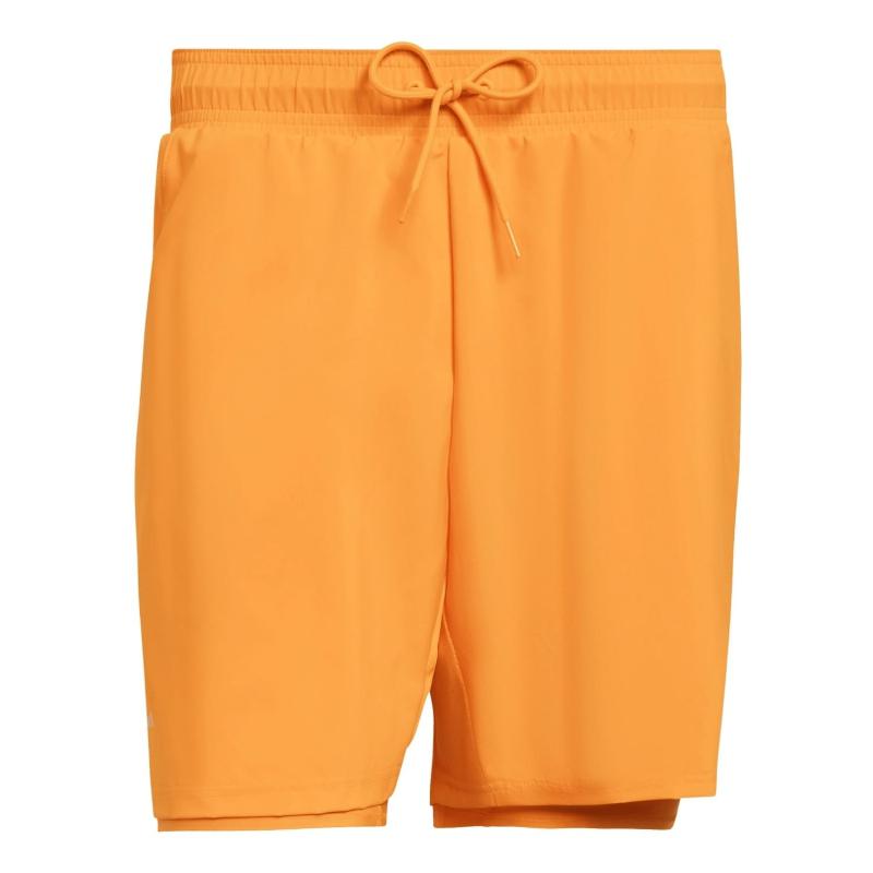 Short Adidas Club 2 en 1 Naranja