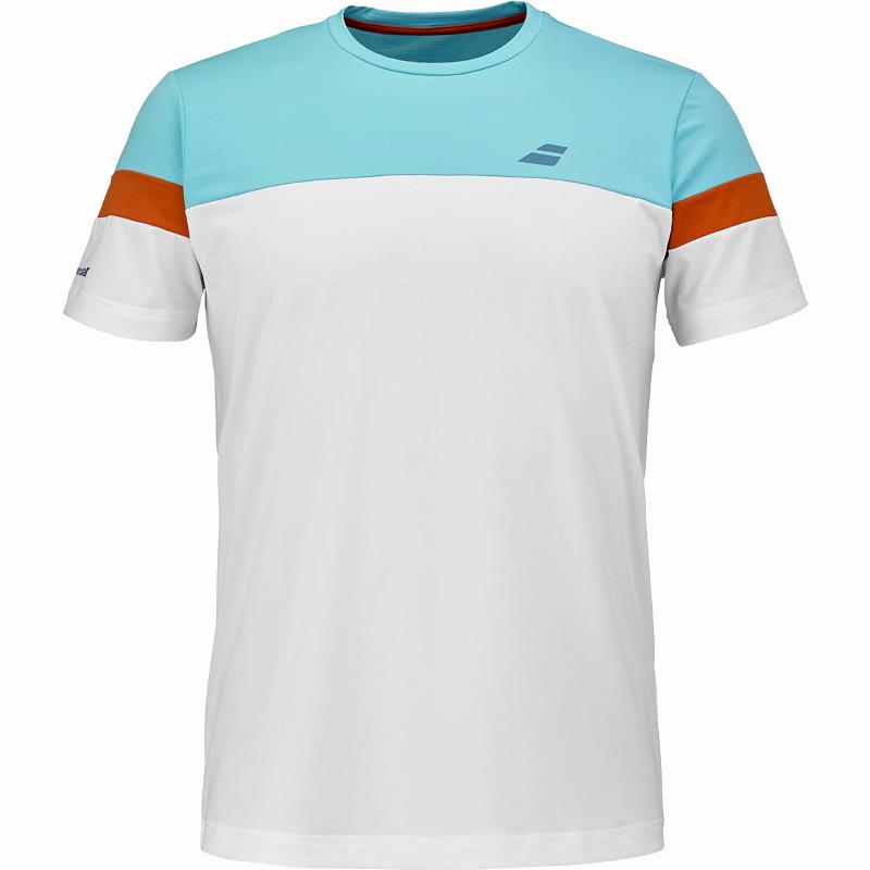 Camiseta Babolat Perf Crew Neck Blanco