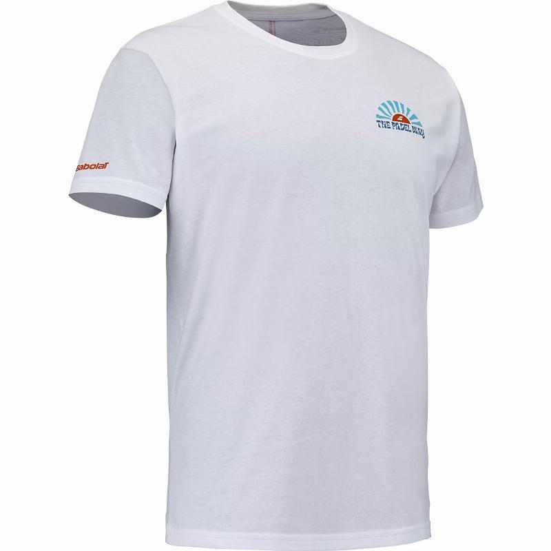 Camiseta Babolat Perf Cotton Blanco