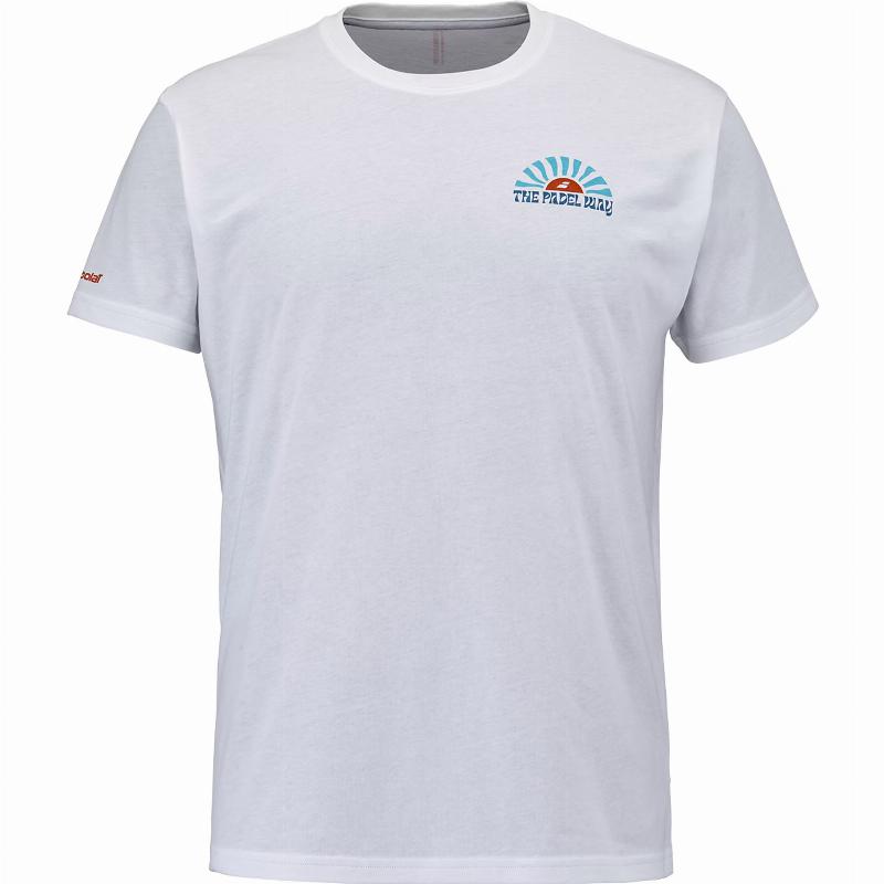 Camiseta Babolat Perf Cotton Blanco