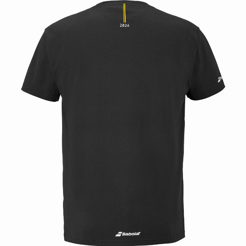 Camiseta Babolat Exercise Message Negro