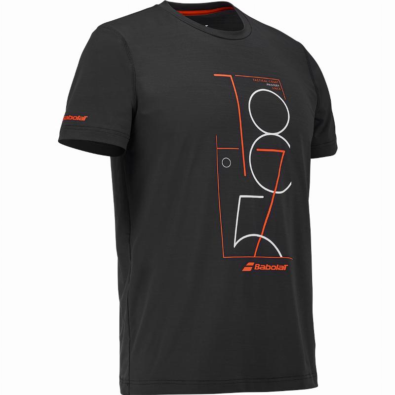 Camiseta Babolat Exercise Graphic Negro